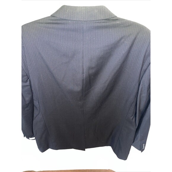 Albert Nippon Men’s Dress Blazer Size 46R Black Pinstripe Wool/Cashmere Blend - Picture 11 of 12